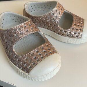 Rose gold Sparkle Native baby shoes